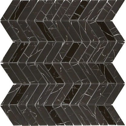 Leaside in Shade Chevron Glass Tile