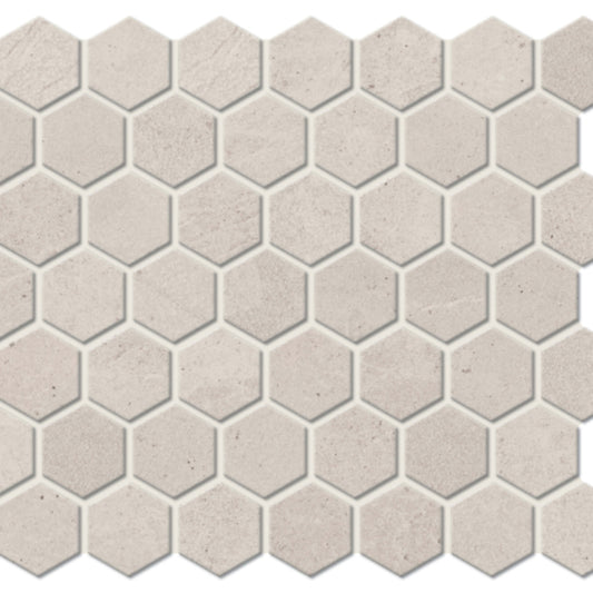 Peabody in Light Gray Hexagon Tile