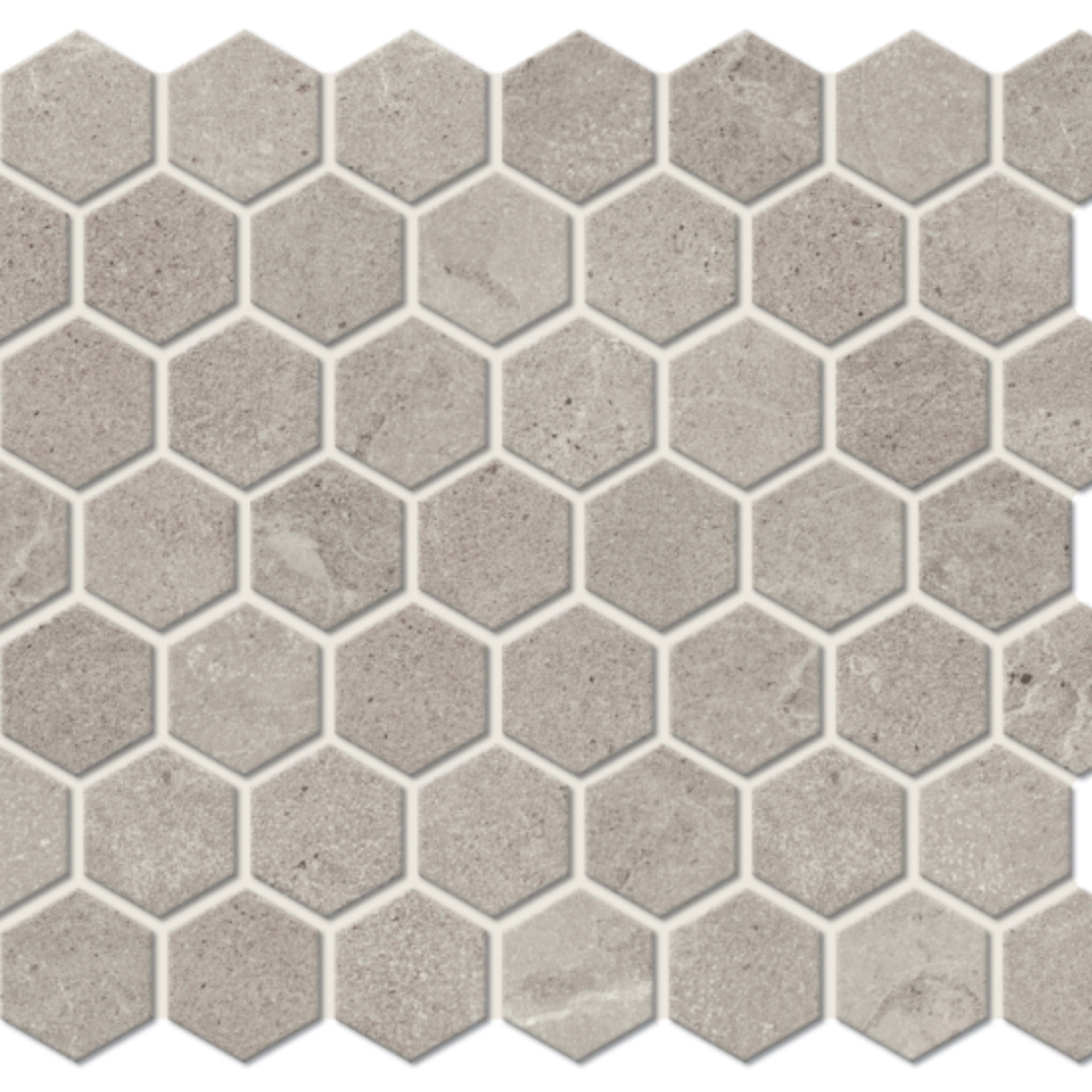 Peabody in Medium Gray Hexagon Tile