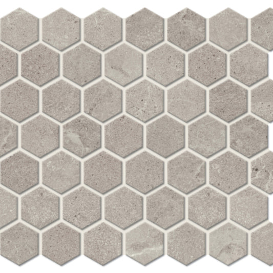Peabody in Medium Gray Hexagon Tile