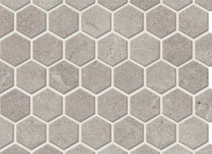 Peabody in Medium Gray Hexagon