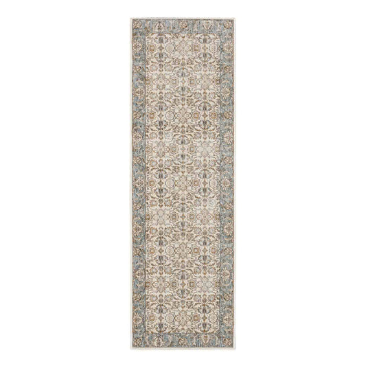 Virtuous Grey in Grey 2'6"x7'10" Area Rugs