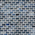 Water Ripple Mosaic in Blue Glass Tile
