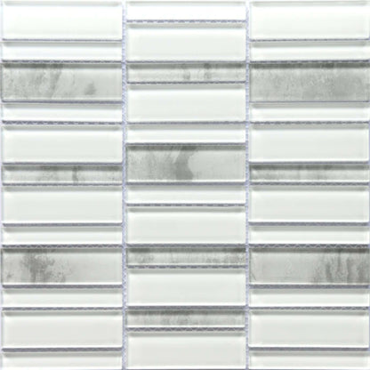 La Vie in White Glass Tile