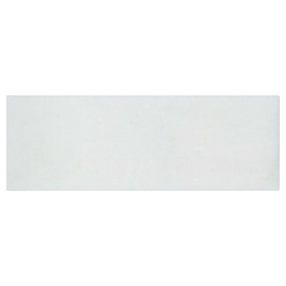 The Finish Line in Regency White 3x9 Natural Stone