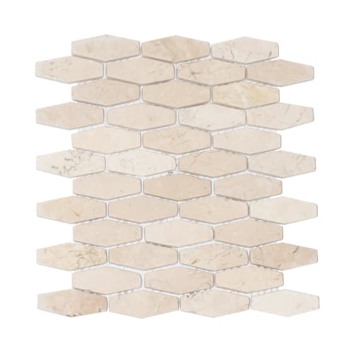 Honeycomb Tile in White Marble - Sealed