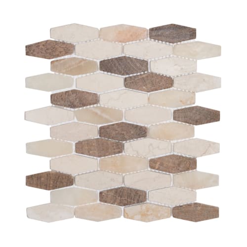 Honeycomb Tile in Beach Mix - Sealed