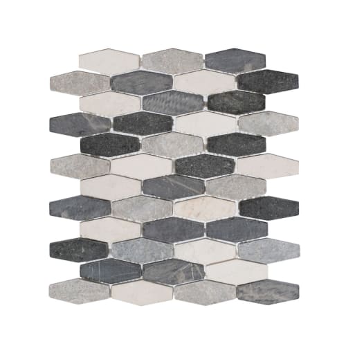 Honeycomb Tile in Grey Scale - Natural