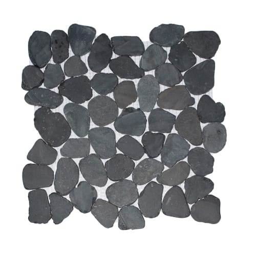 Wave Tile in Midnight - Natural
