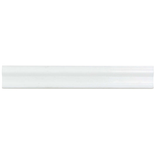 The Finish Line in Regency White Chair Rail Natural Stone