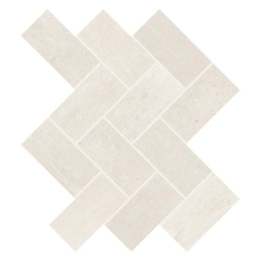 Core Fundamentals - Advantage in Aria White 2"x4" Herringbone Tile