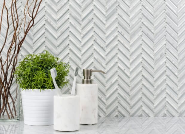 Seasons in Frost Herringbone