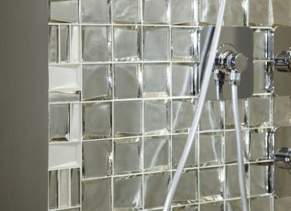 Sideview Glass in Silver 3"x12" Mix