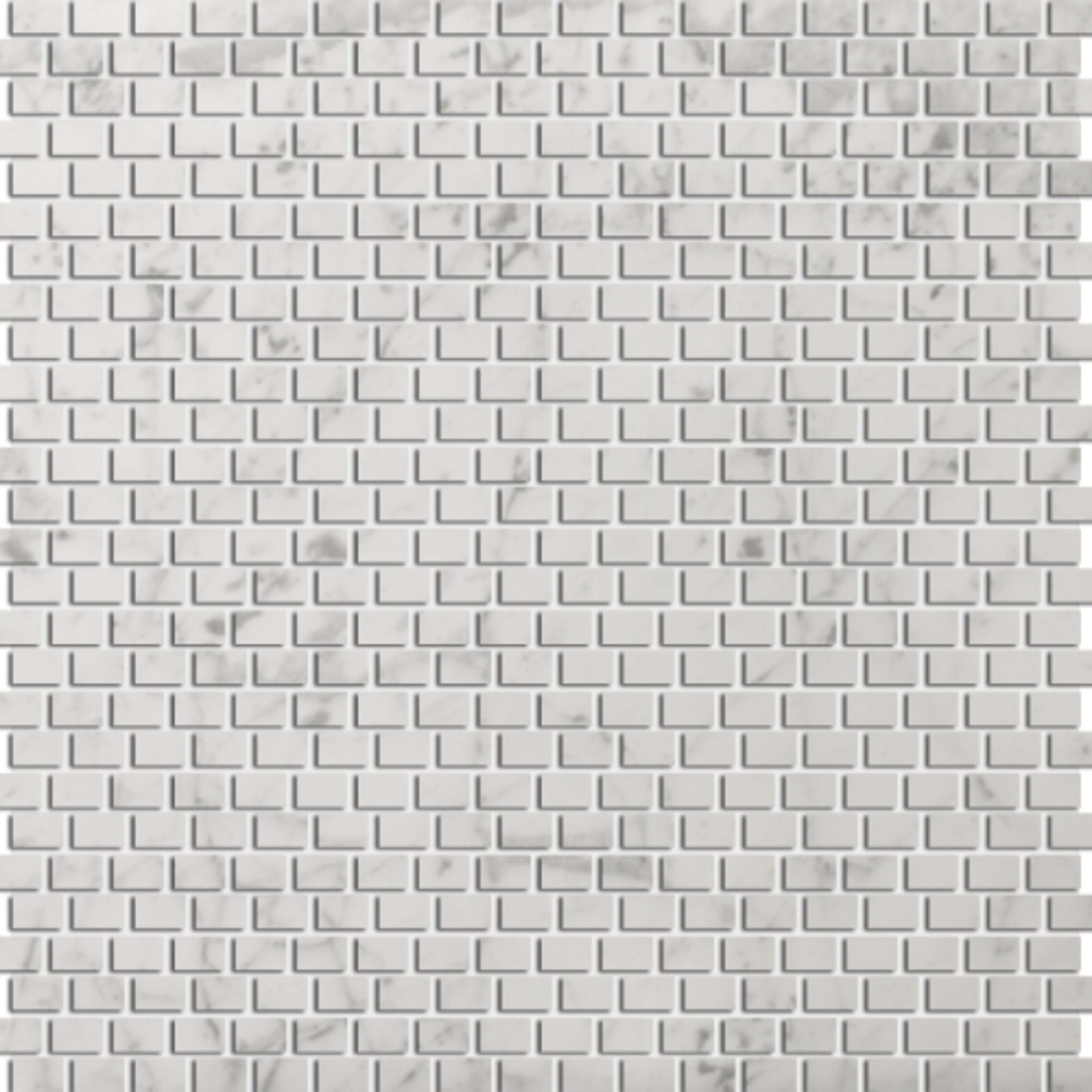 Marble Bianco Gioia Collection in 12" X 12" Mosaic Mesh Honed Natural Stone