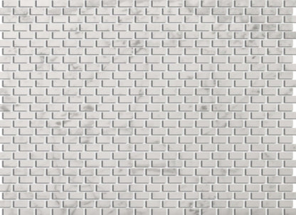Marble Bianco Gioia Collection in 12" X 12" Mosaic Mesh Honed