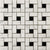 Marble Bianco Gioia Collection in Pinwheel -12" X 12" Mosaic Mesh Honed Natural Stone