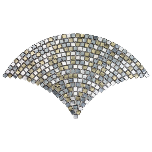 Fantasy in Zepher Fanfare Glass Tile