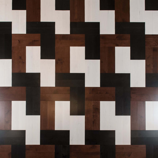 Admiration Engineered - Maple in Canyon - 5" Herringbone Smooth Hardwood