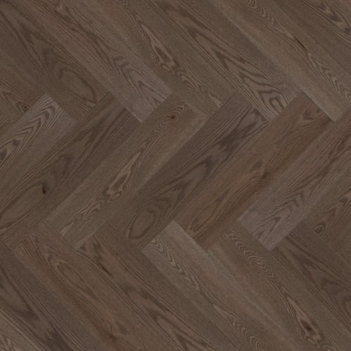 Admiration Engineered - Red Oak in Charcoal - 5" Herringbone Brushed