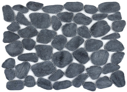 Cultura in Black 12" X 12" Pebble On Mesh