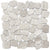 Cultura in Cream 12" X 12" Pebble On Mesh Natural Stone