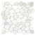 Cultura in White 12" X 12" Pebble On Mesh Natural Stone