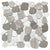 Cultura in Winter 12" X 12" Pebble On Mesh Natural Stone