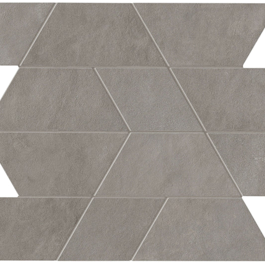 Spectrum in Grey Mosaic 14x12 Satin Tile