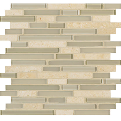 Ebb and Flow in Moon And Stars Linear Mix Glass Tile