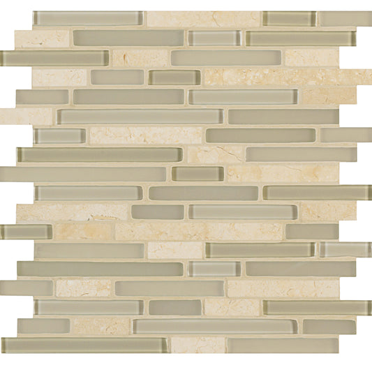 Ebb and Flow in Moon And Stars Linear Mix Glass Tile
