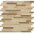 Ebb and Flow in Rocks And Minerals Linear Mix Glass Tile