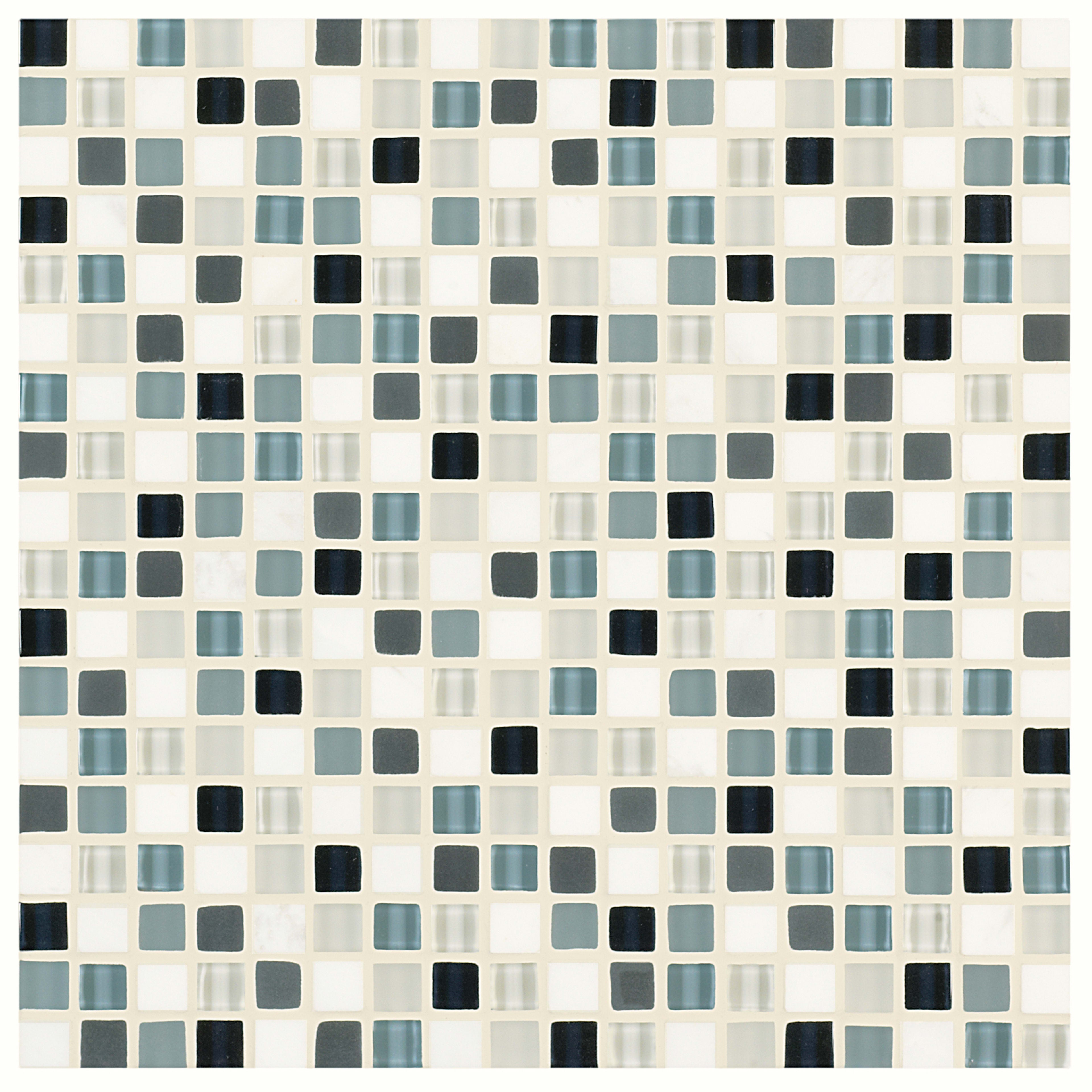 Ebb and Flow in Wind And Rain .5"x.5" Glass Tile