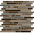 Ebb and Flow in Sticks And Stones Linear Mix Glass Tile