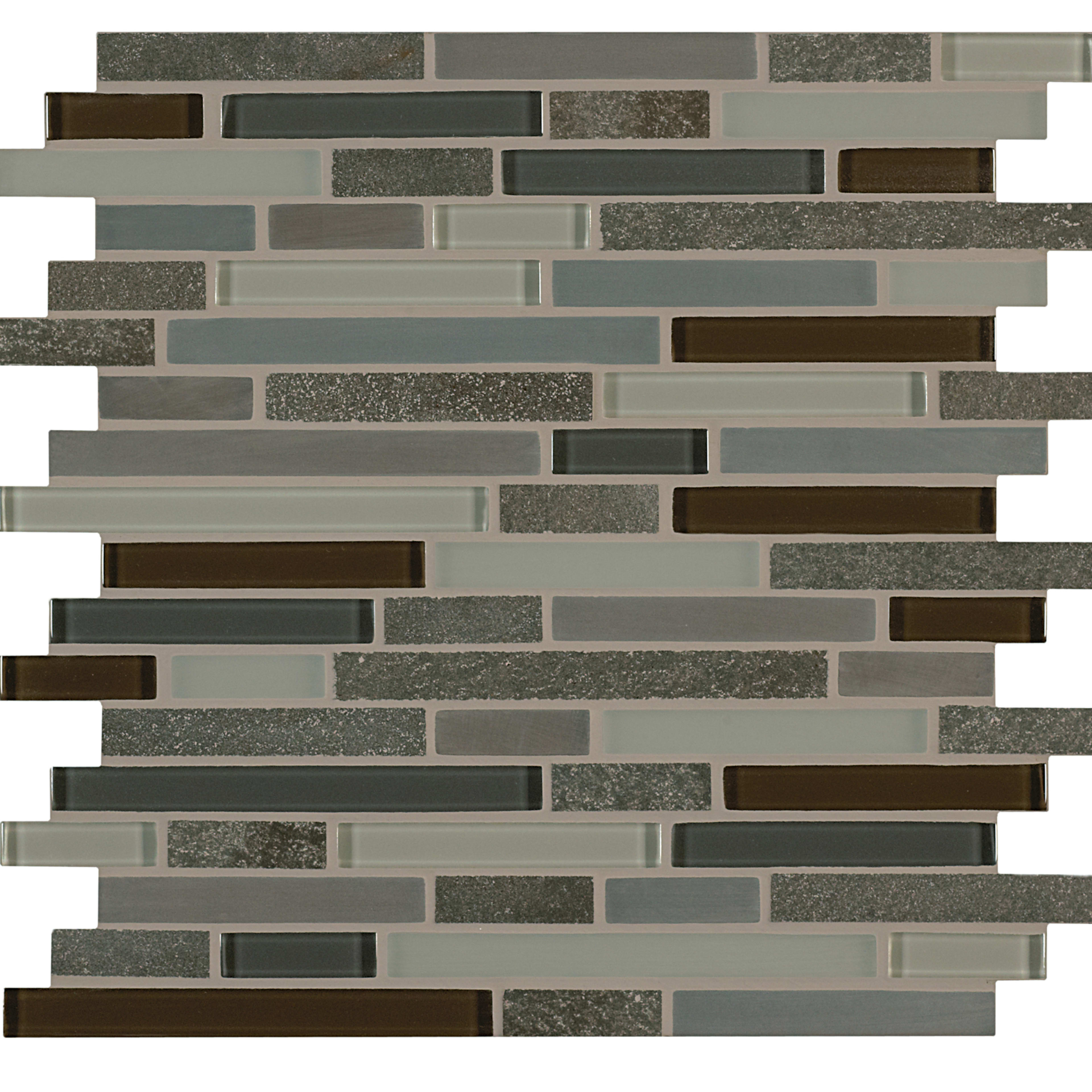 Ebb and Flow in Dusk And Dawn Linear Mix Glass Tile