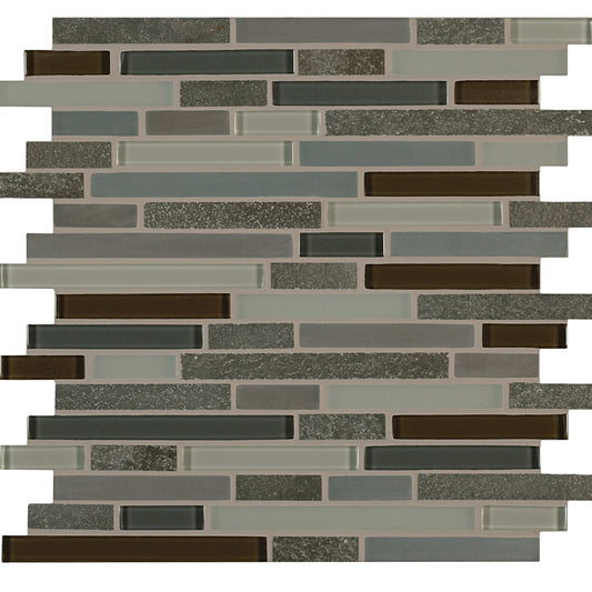 Ebb and Flow in Dusk And Dawn Linear Mix Glass Tile