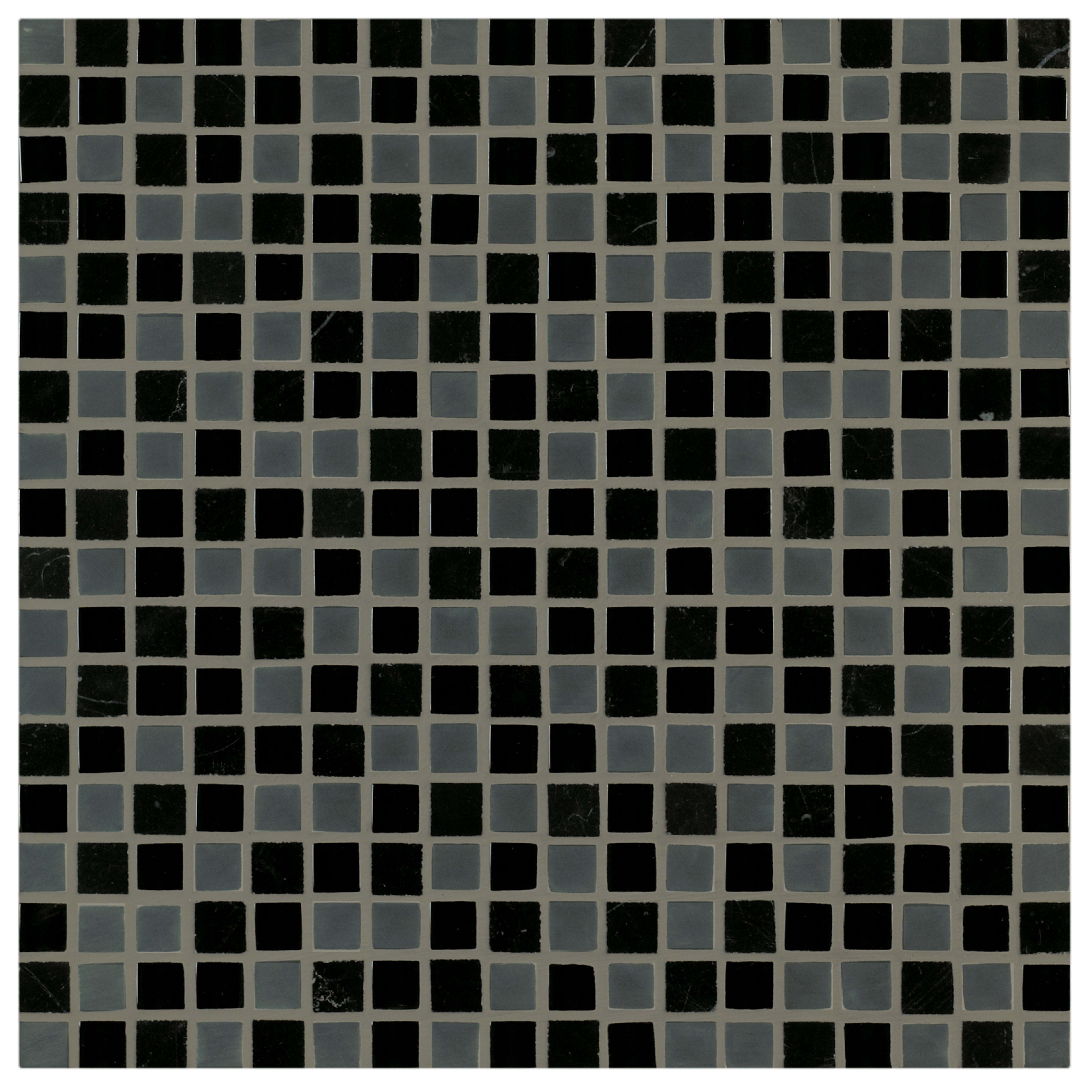 Ebb and Flow in Cinders And Smoke .5"x.5" Glass Tile