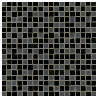 Ebb and Flow in Cinders And Smoke .5"x.5" Glass Tile