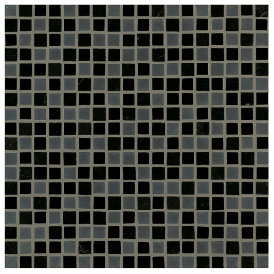Ebb and Flow in Cinders And Smoke .5"x.5" Glass Tile