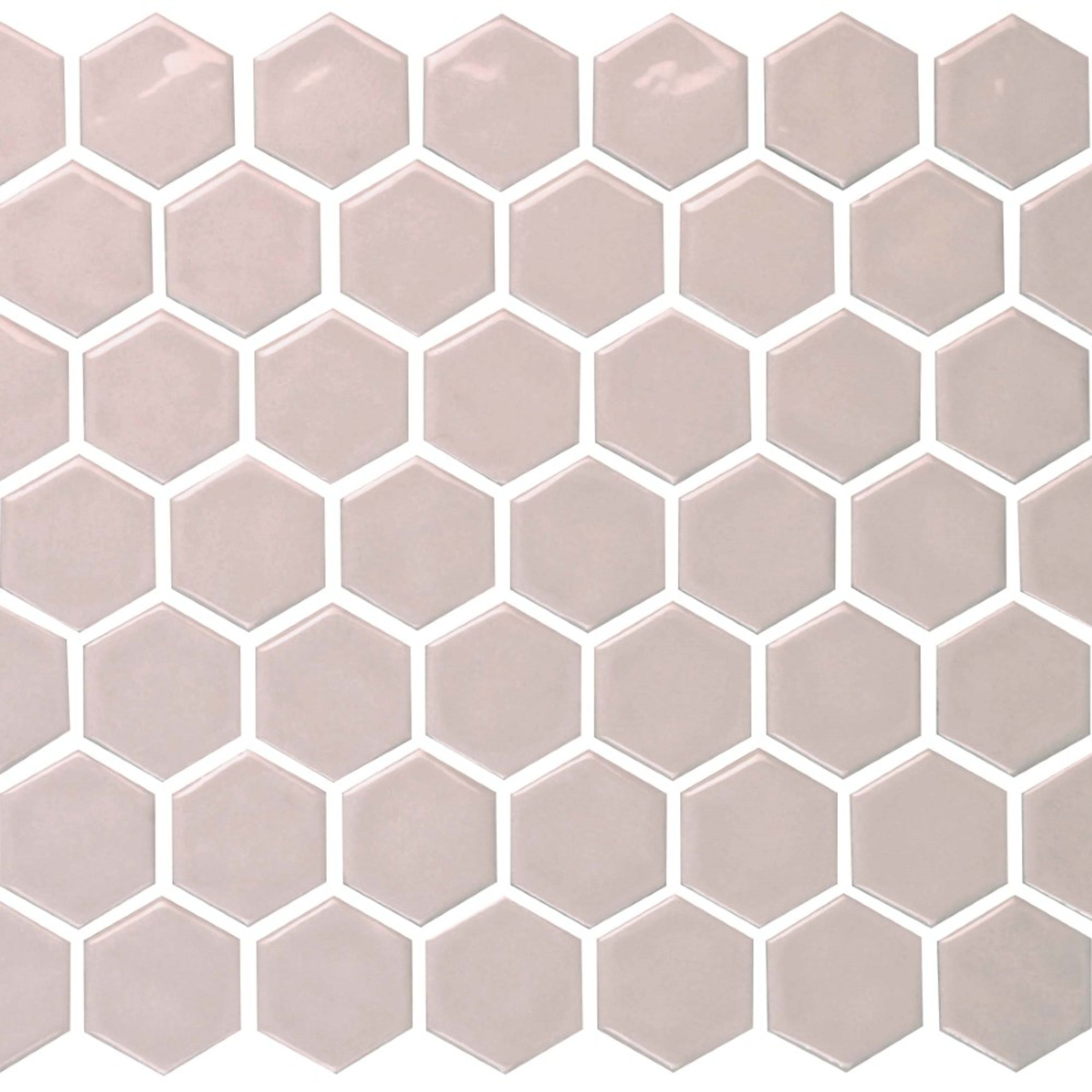 Regina in Sand Mosaic Hexagon Tile