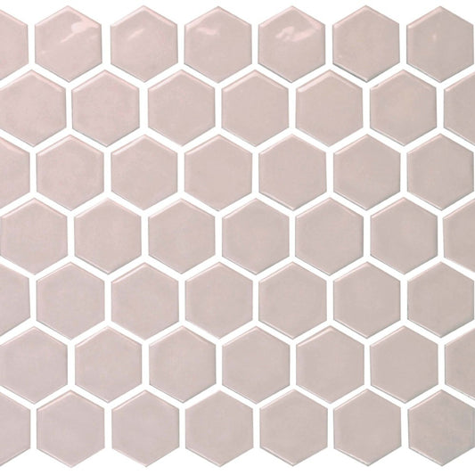 Regina in Sand Mosaic Hexagon Tile