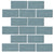 Regina in Light Blue Mosaic Brick-Joint Tile