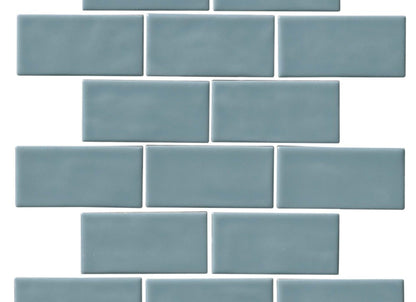 Regina in Light Blue Mosaic Brick-Joint