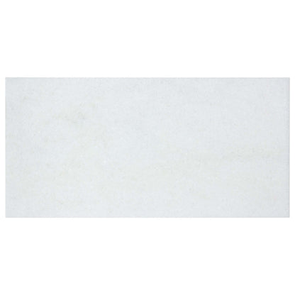 The Finish Line in Regency White 9x18 Natural Stone