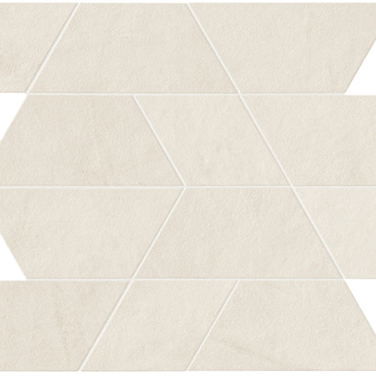 Spectrum in White Mosaic 14x12 Matte Tile