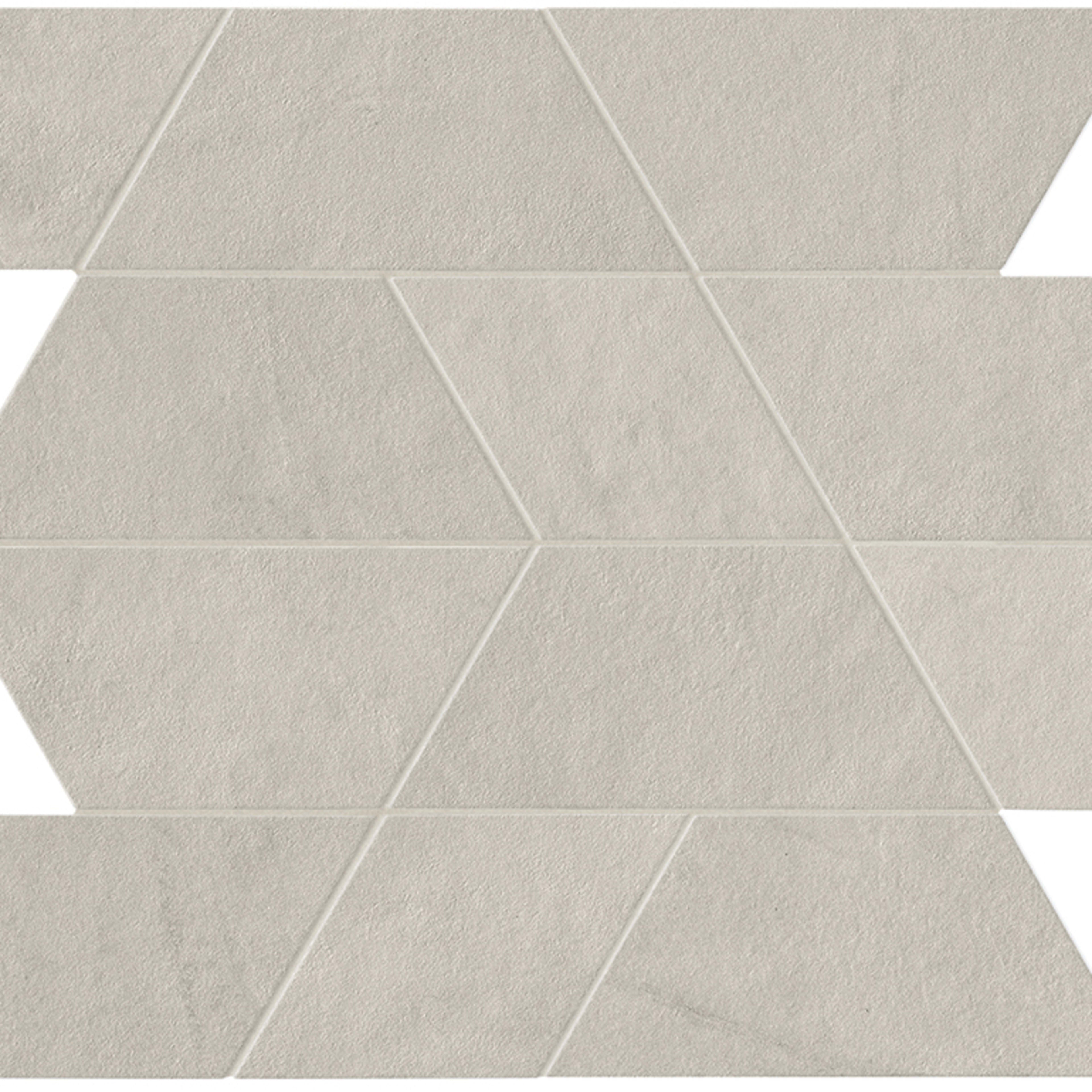 Spectrum in Light Grey Mosaic 14x12 Matte Tile