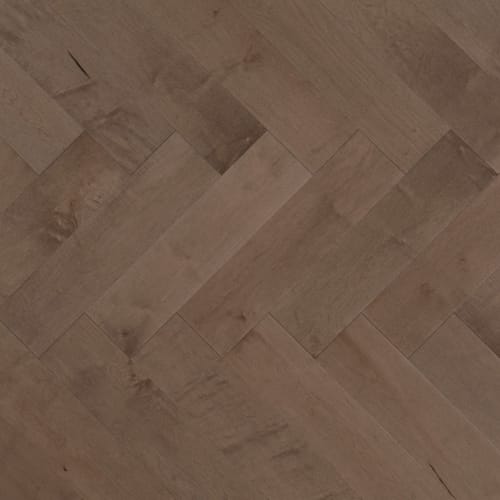 Admiration Engineered - Maple in Greystone - 5" Herringbone Smooth