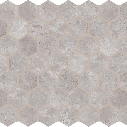 Metric in Light Grey Mosaic Tile