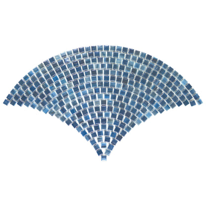 Fantasy in Maritime Fanfare Glass Tile