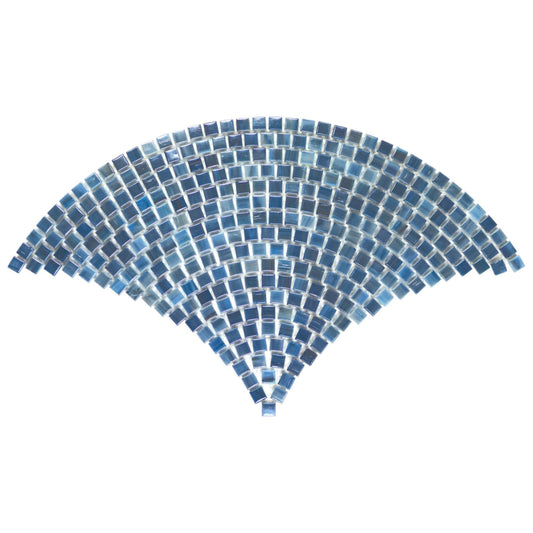 Fantasy in Maritime Fanfare Glass Tile