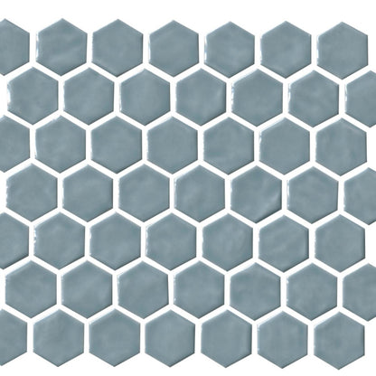 Regina in Light Blue Mosaic Hexagon Tile